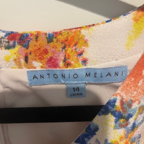 ANTONIO MELANI Colorful Floral Midi Dress - Picture 4 of 5